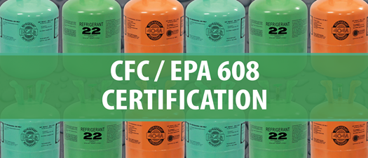 CFC/EPA 608 Certification    