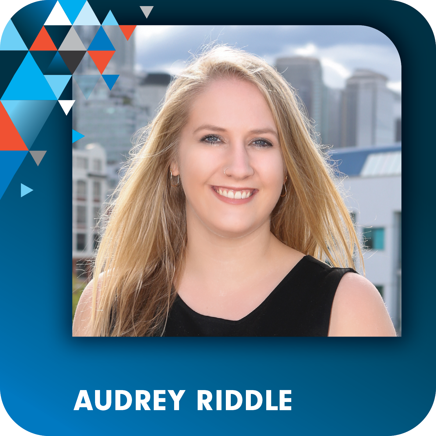 A picture of a woman named audrey riddle