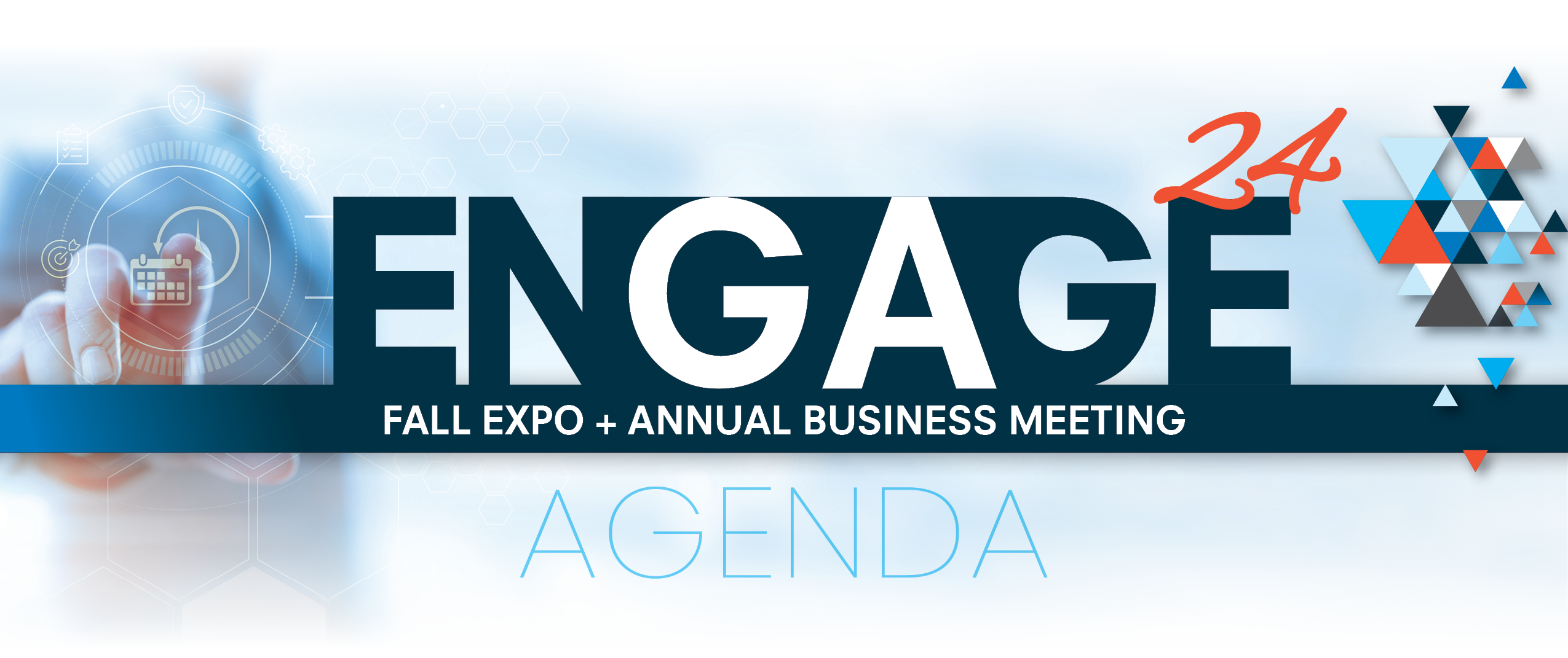 A poster for the 24th engage fall expo and annual business meeting