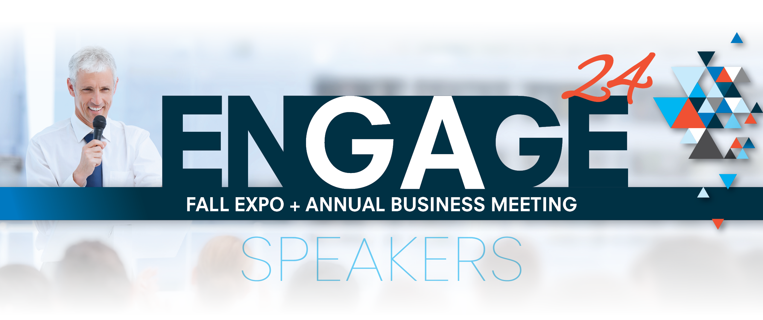 A poster for the 24th engage fall expo and annual business meeting