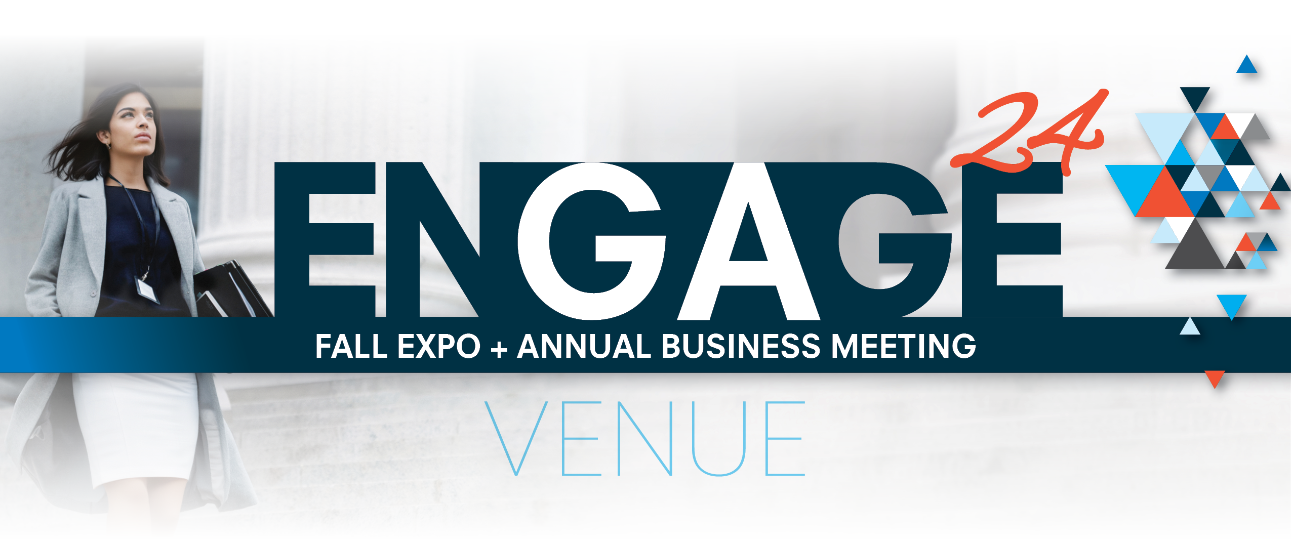 A poster for the 24th engage fall expo and annual business meeting