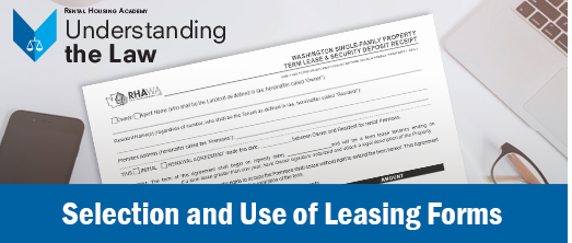 Selection and Use of New Leasing Forms