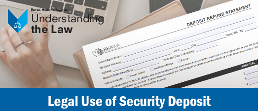 Legal Use of Security Deposit