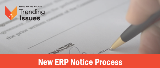 New ERP Notice Process