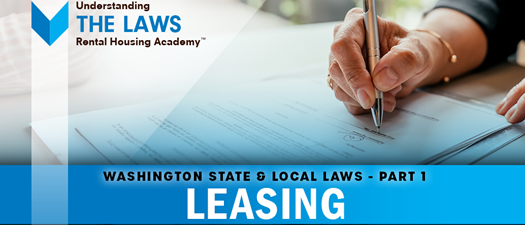 WA State & Local Laws: Leasing