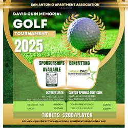 2025 SAAA David Guin Memorial Golf Tournament Award Sponsor