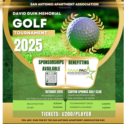 2025 SAAA David Guin Memorial Golf Tournament Golf Gift Bag Sponsor
