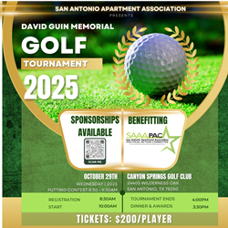 2025 SAAA David Guin Memorial Golf Tournament Snack Hole Sponsor