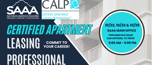 Certified Apartment Leasing Professional (CALP) 