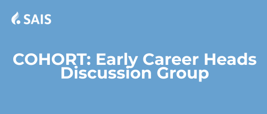 2026-27 Early Career Heads Discussion Group