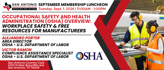 SAMA September Luncheon - OSHA Overview: Workplace Safety & Free Resources for Manufacturers