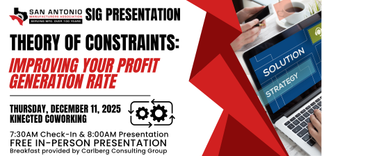 SIG Presentation - Theory of Constraints: Improving Your Profit Generation Rate