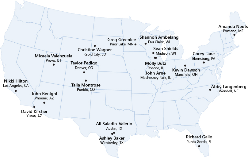 SBCA Staff Map