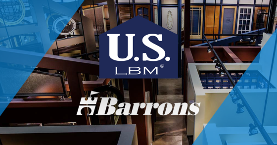 US LBM Logo with Barrons