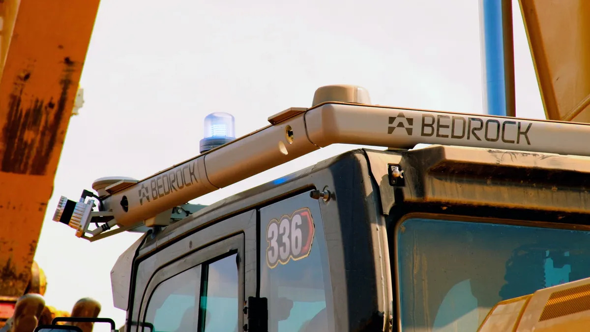 Bedrock Robotics&rsquo; Operator atop a piece of heavy machinery. Courtesy of Bedrock Robotics