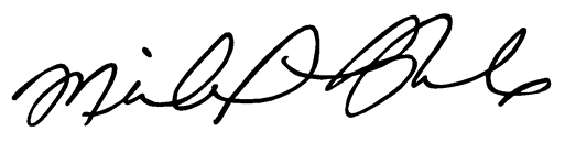 Mike Ruede's signature