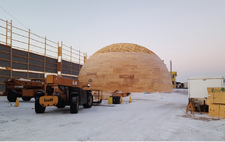 Dome built by Manion Lumber & Truss