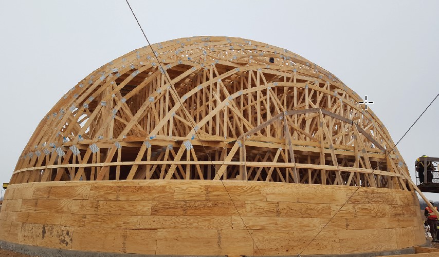 Dome built by Manion Lumber & Truss