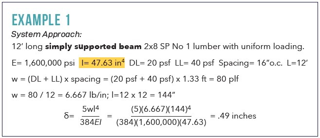 Example 1 calculations