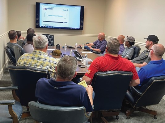 The management group at Southern Components went through SBCA’s financial training together.