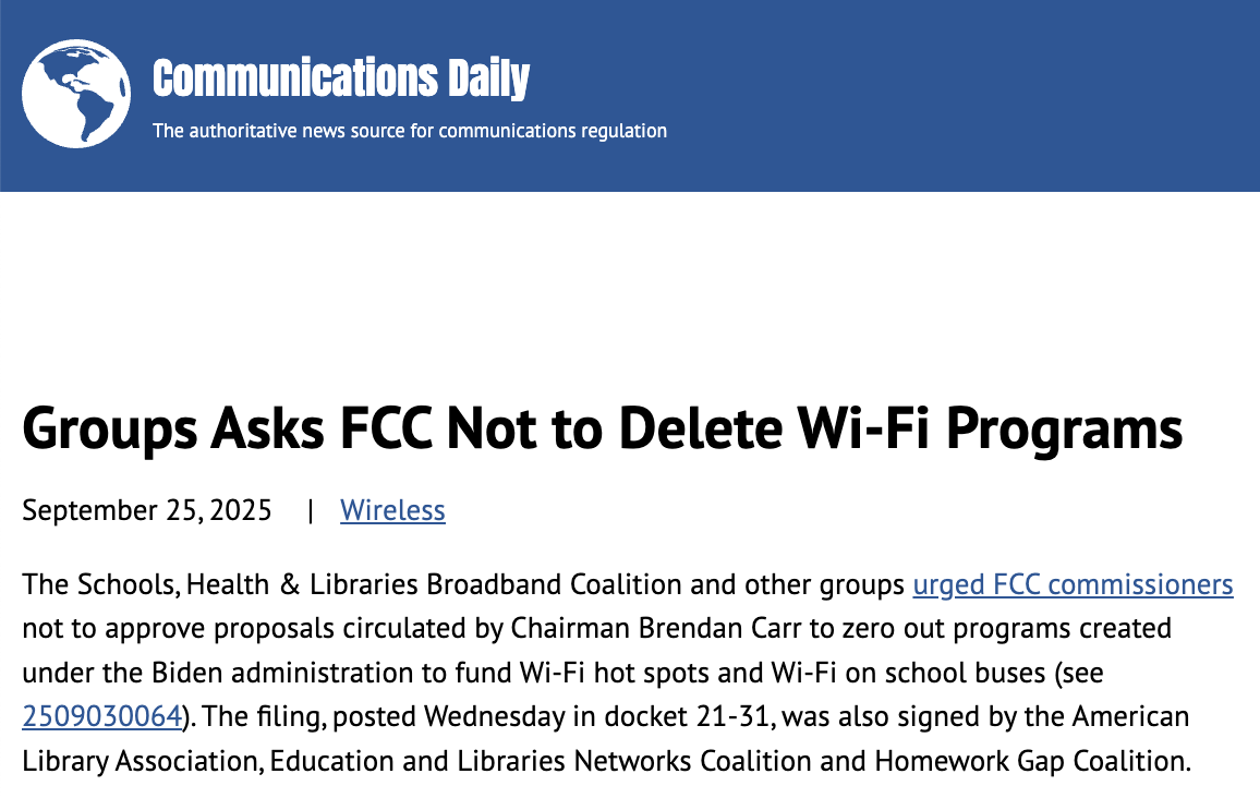 Groups Ask FCC Not to Delete Wi-Fi Programs
