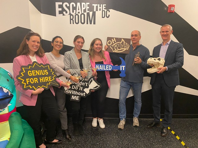 SHLB team completes DC escape room
