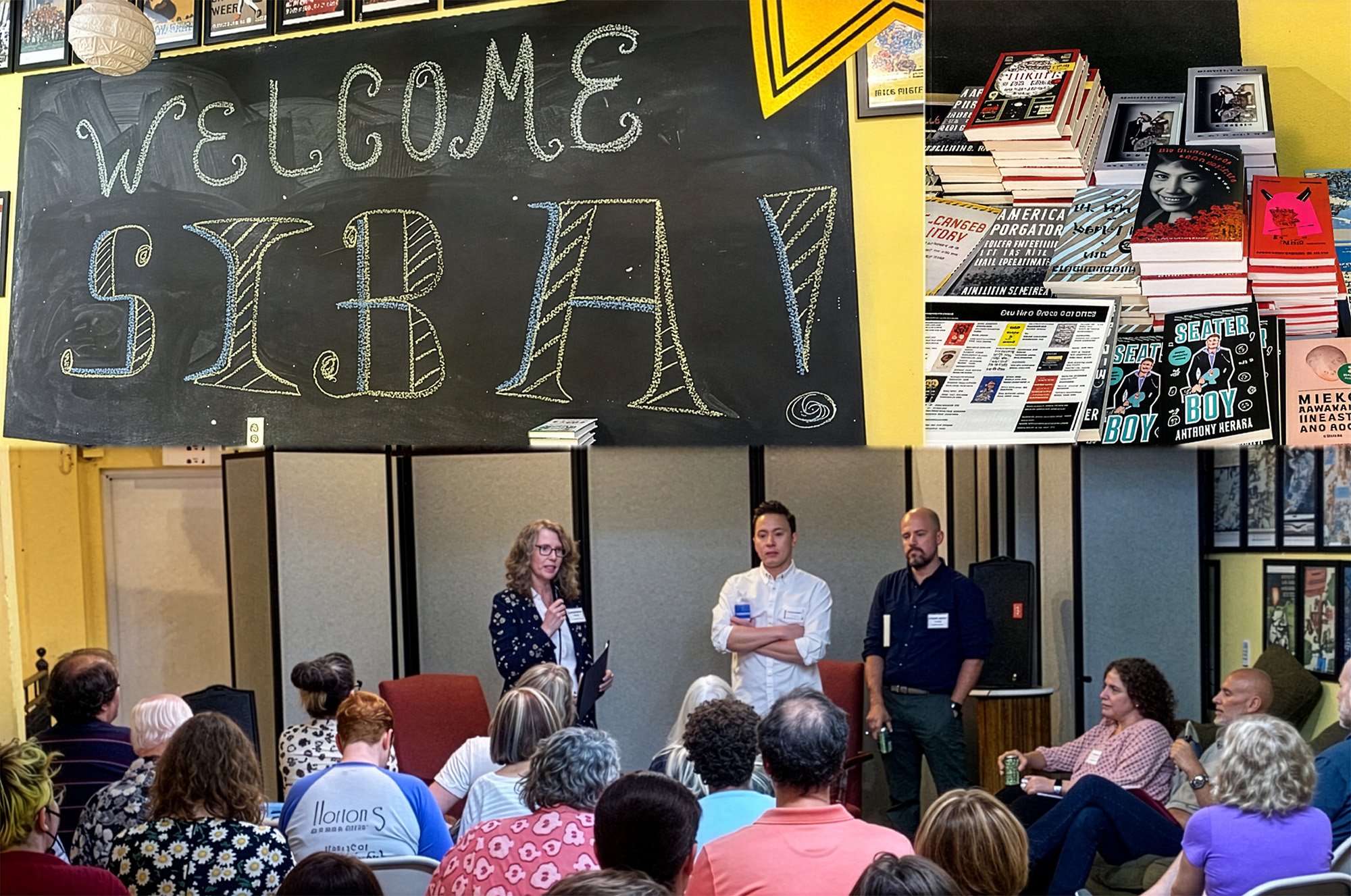 Attendees at a SIBA and GLIBA Indie Press Social event.