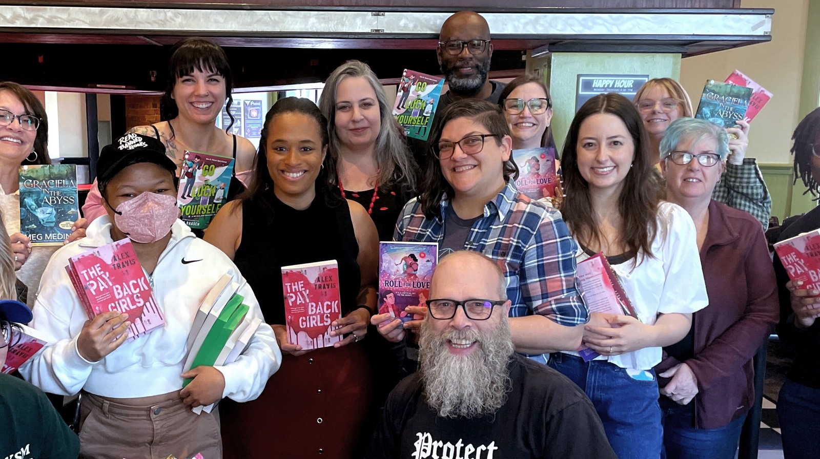 Attendees at the March Madness event at Fountain Books