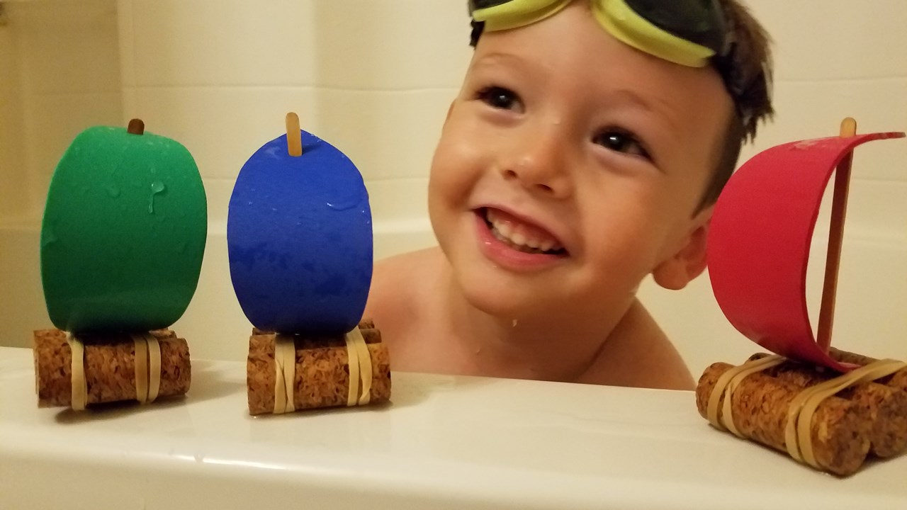 DIY Cork Boat Toy