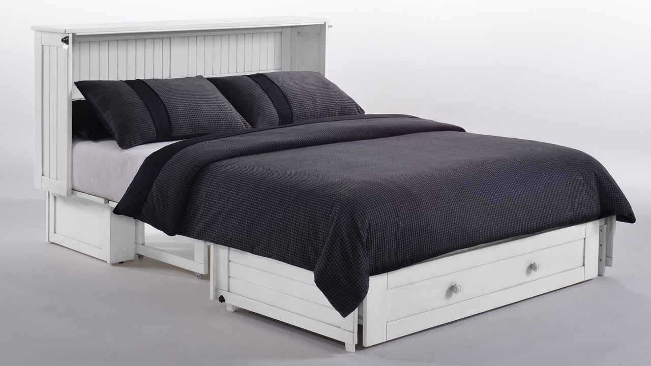 Cabinet Bed Queen - White