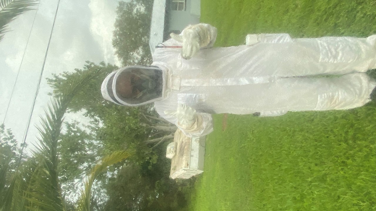 Adam All Suited UP For Bee Removal