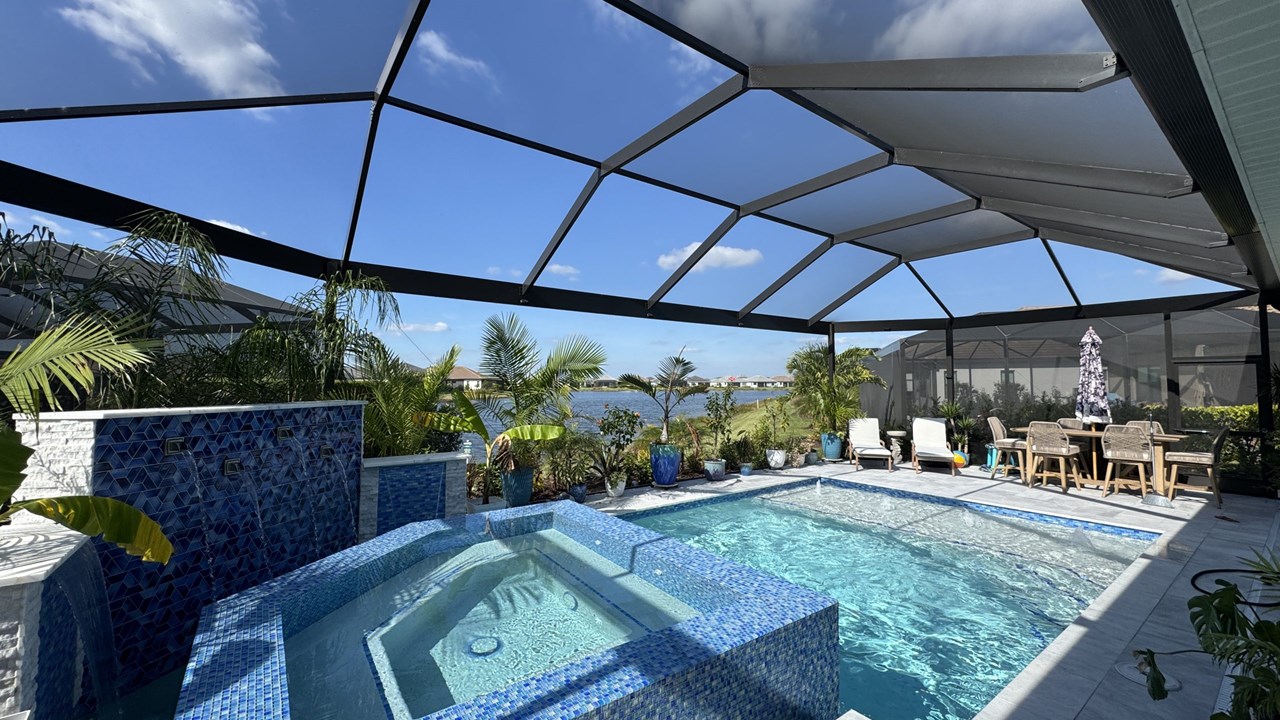 Custom Pool Screen Enclosure Installation in Estero, FL | Key Screening