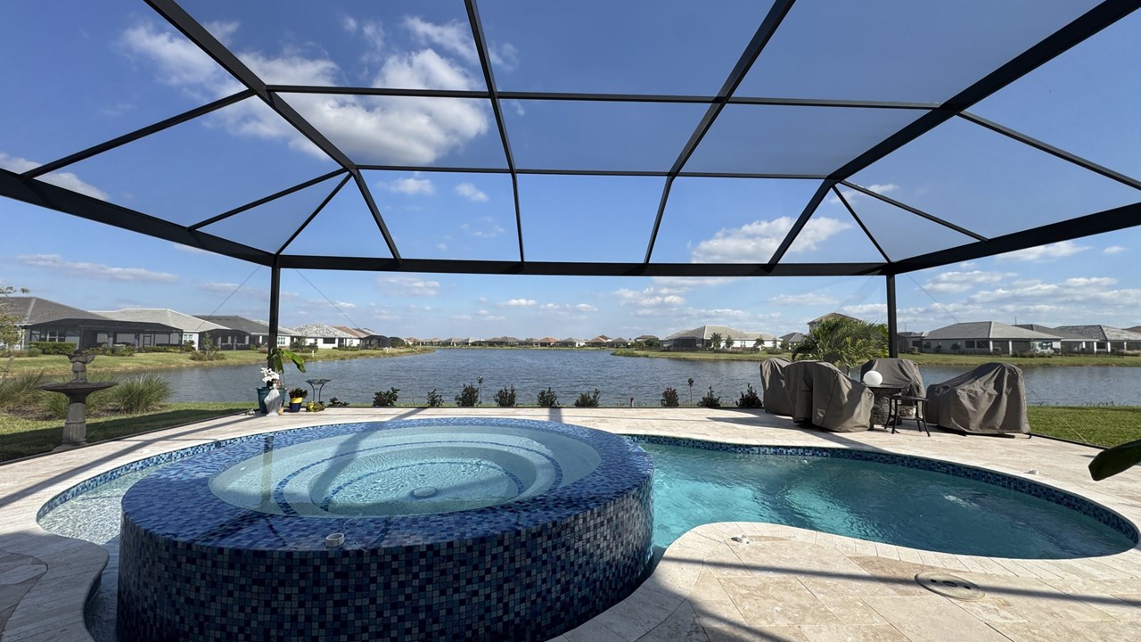 Custom Pool Screen Enclosure Installation in Estero, FL | Key Screening
