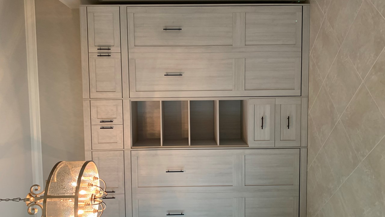 Murphy Bed with built in cabinets