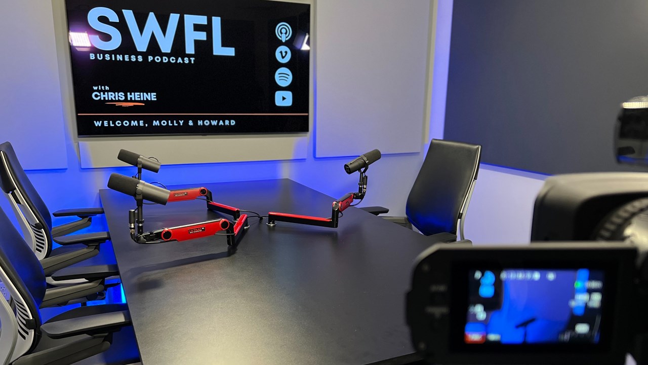 Podcast Studio - Mics and Camera