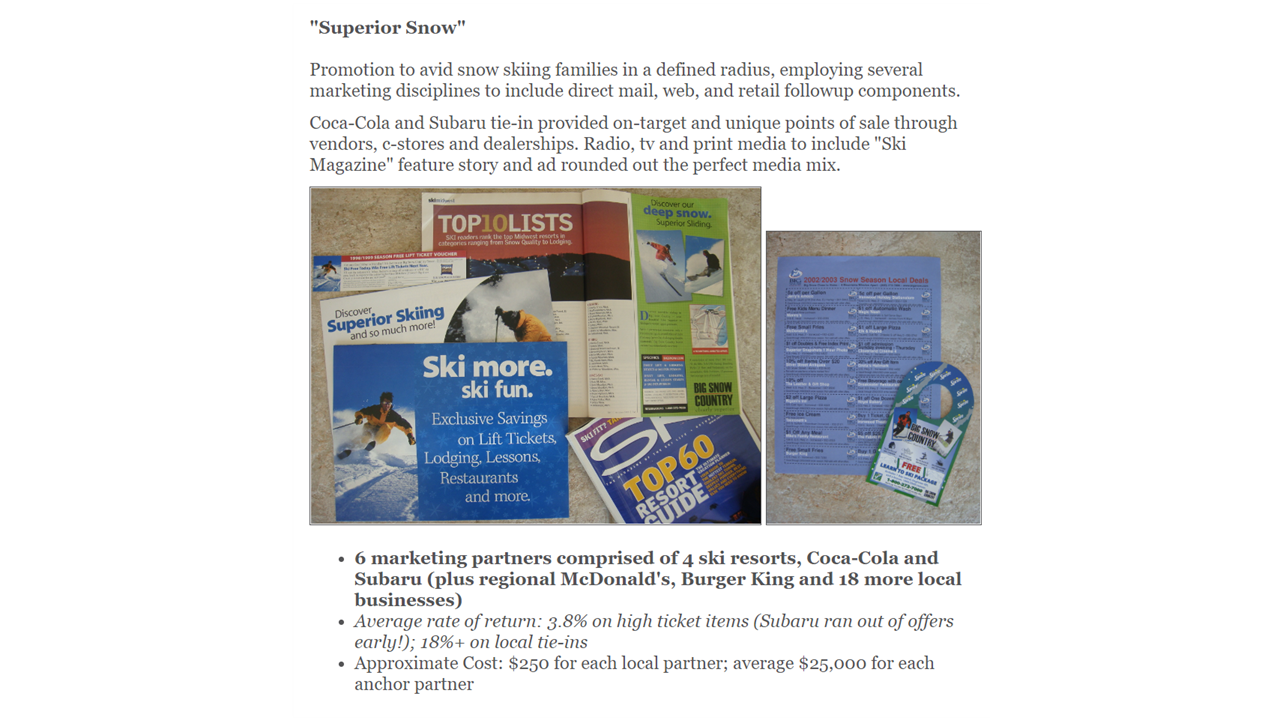 Superior Snow Collaboration Promotion