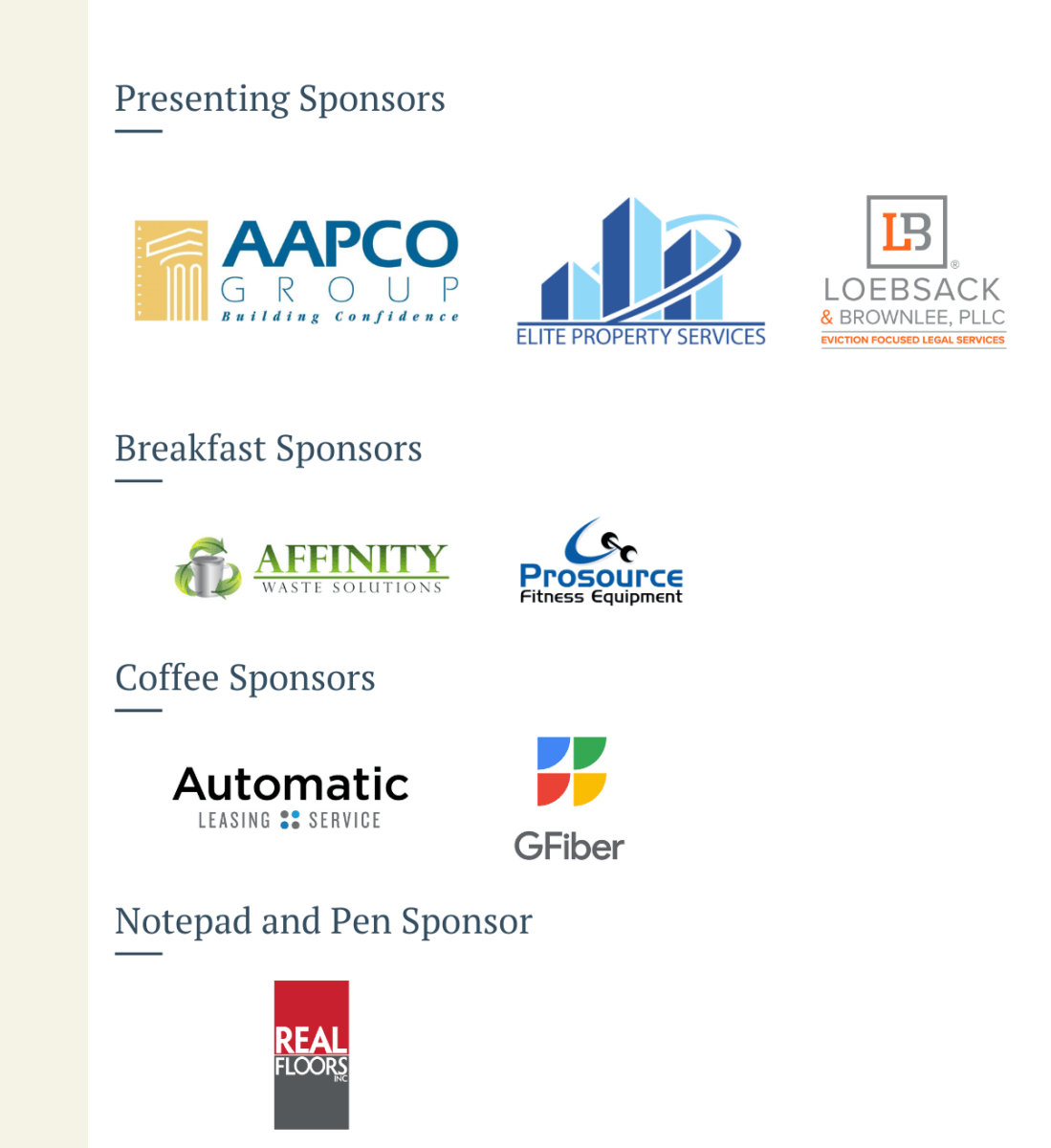 sponsor logos for the 2025 TAA Economic Forecast