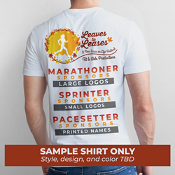 New Lease on Life 5k T-Shirt - Pacesetter Sponsor