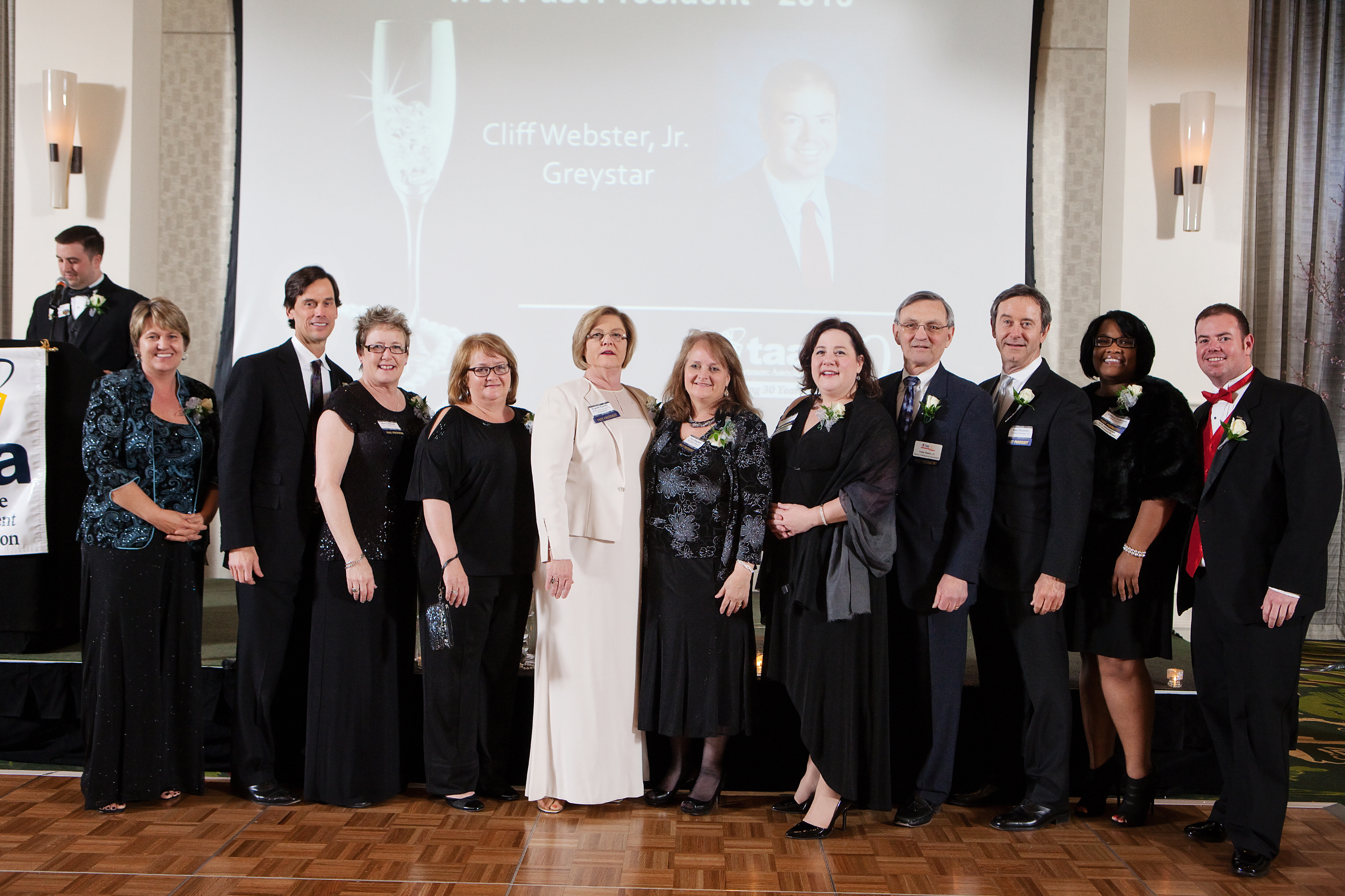 Past Presidents attending TAA's 30th Anniversary Gala in 2014