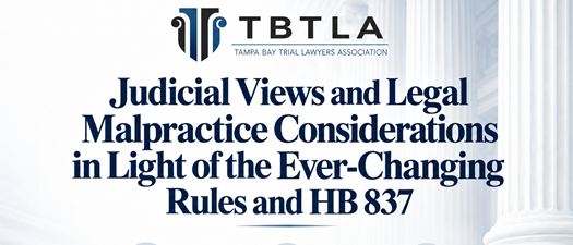 TBTLA CLE - Navigating the Current Landscape: Judicial Views and Legal Malpractice Considerations in Light of the Ever-Changing Rules and HB 837