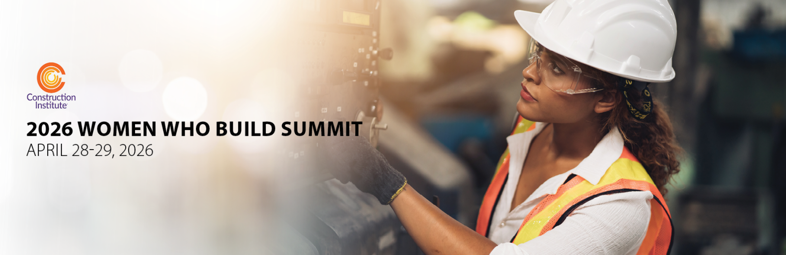 Construction Institute's 2026 Women Who Build Summit event banner