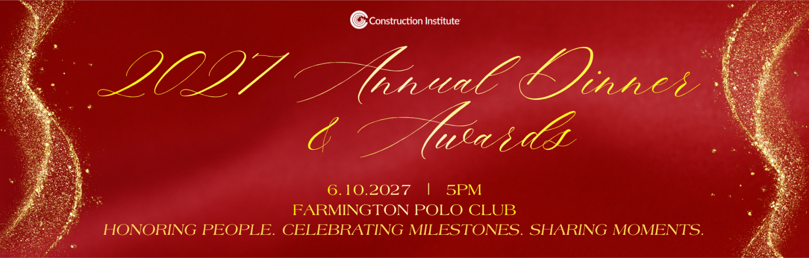 Construction Institute's 2027 Annual Dinner & Awards event banner
