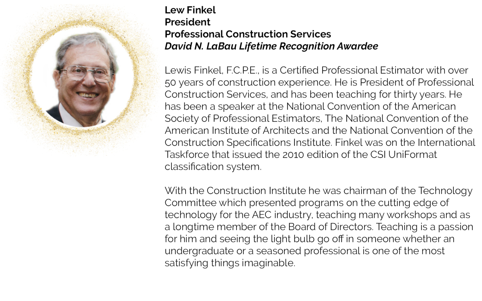 Lewis Finkel, Professional Construction Services