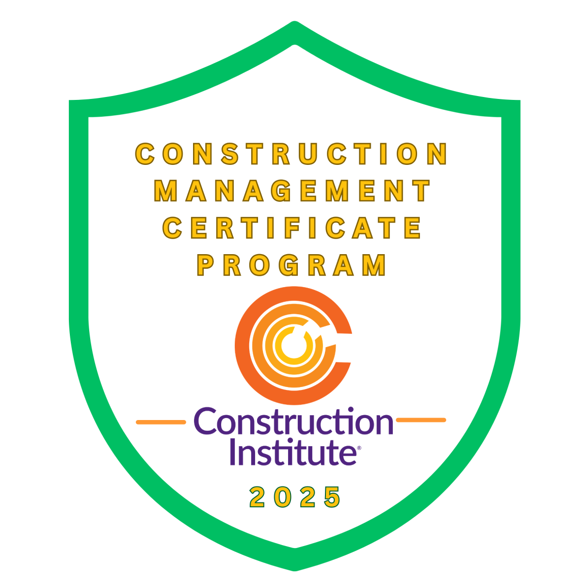 Construction Institute Credly digital badge