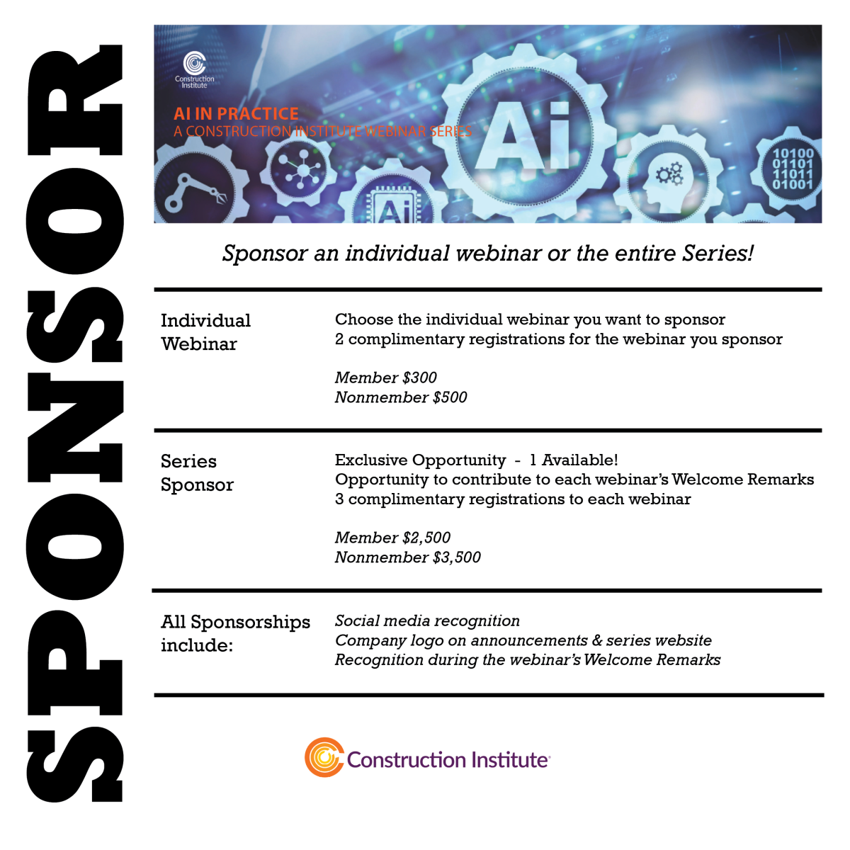 2026 AI in Practice sponsor opportunities