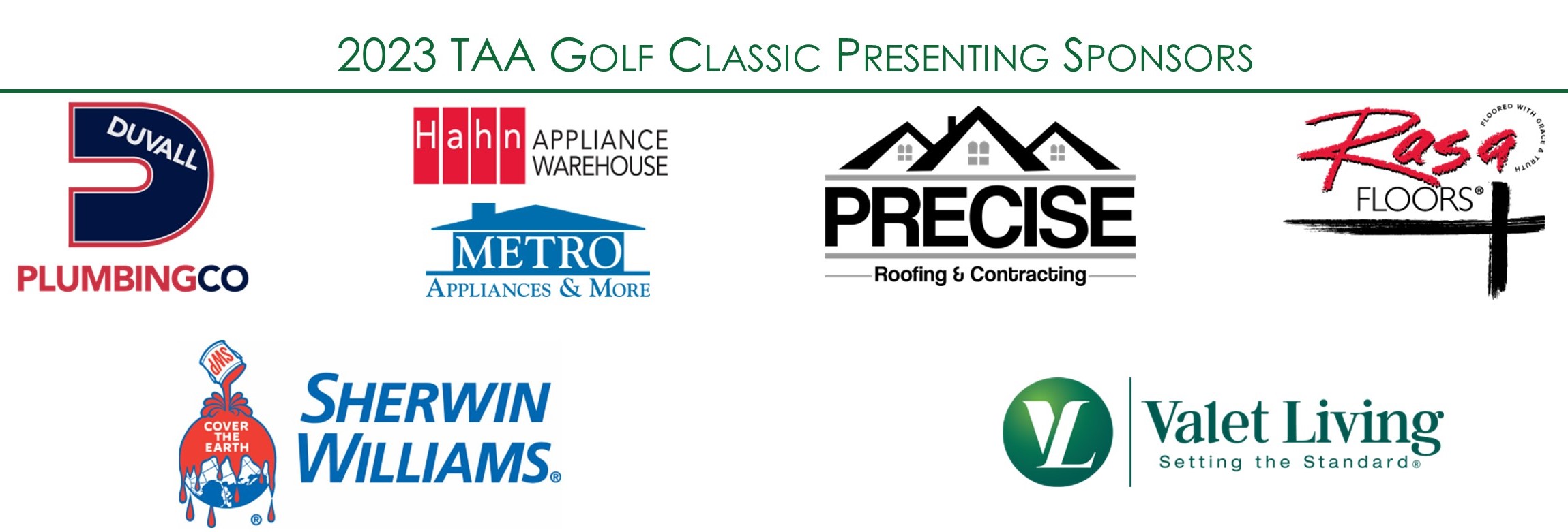 2023 golf classic presenting sponsors logos