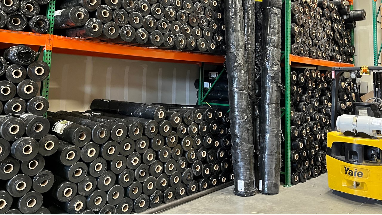 Commercial-grade weed barrier fabric