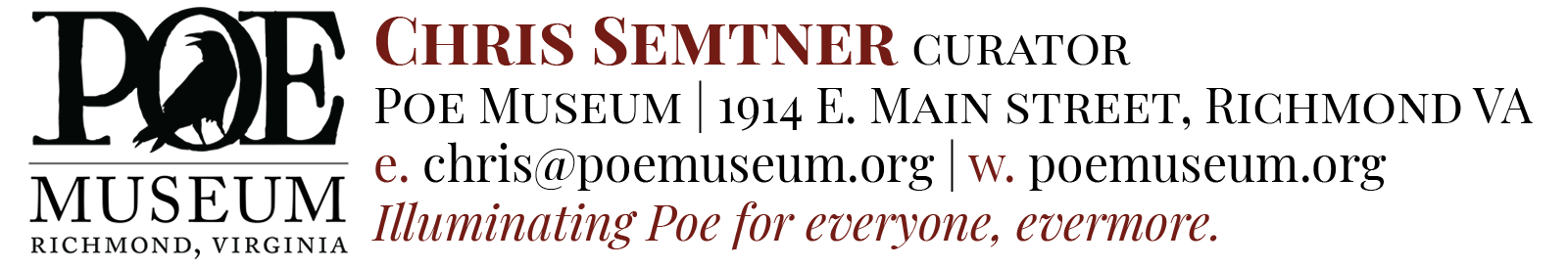 The Poe Museum logo