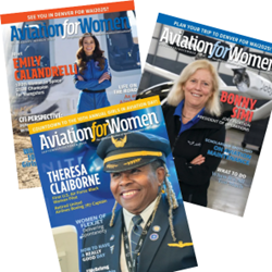 Printed Aviation for Women Magazine each Quarter