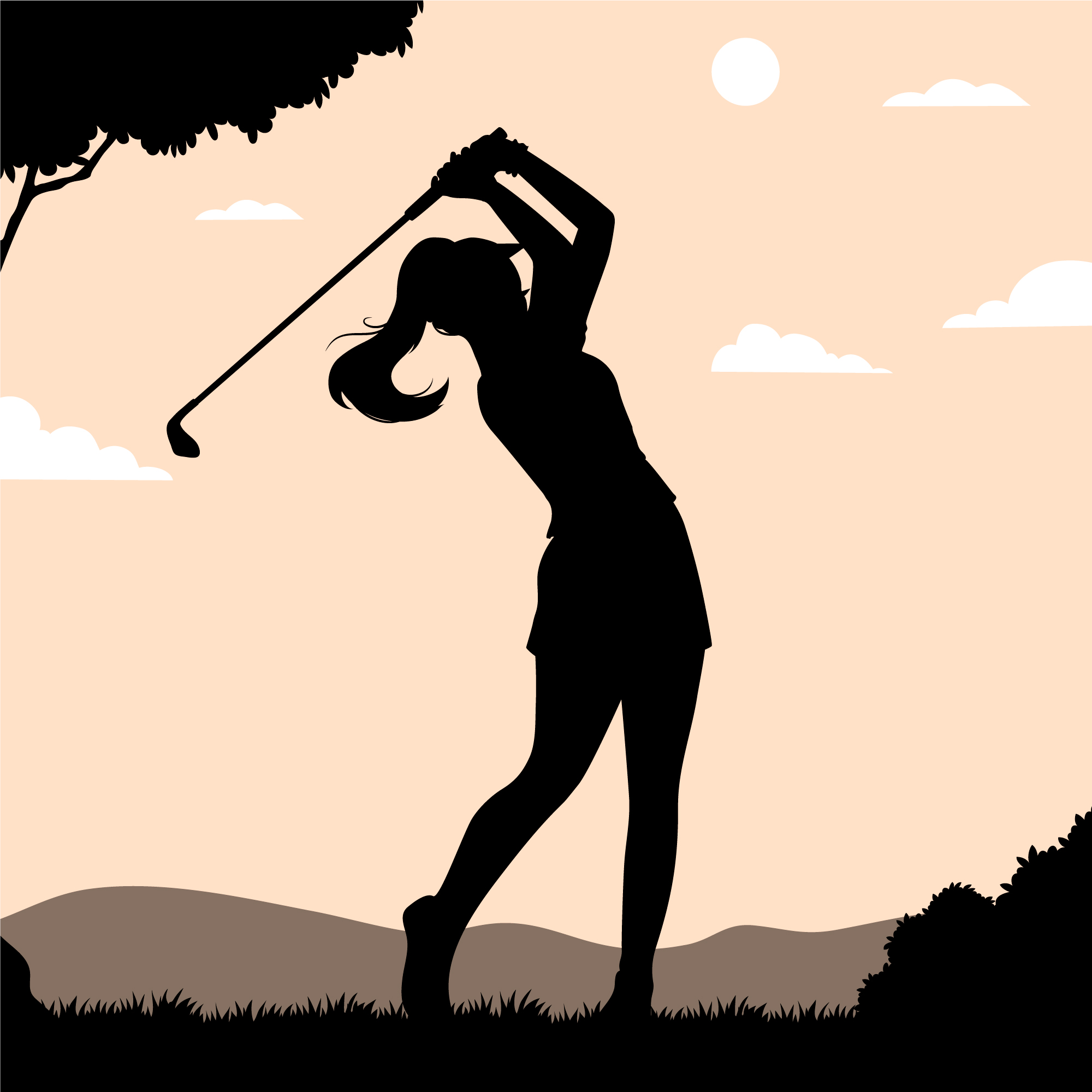 woman golfer